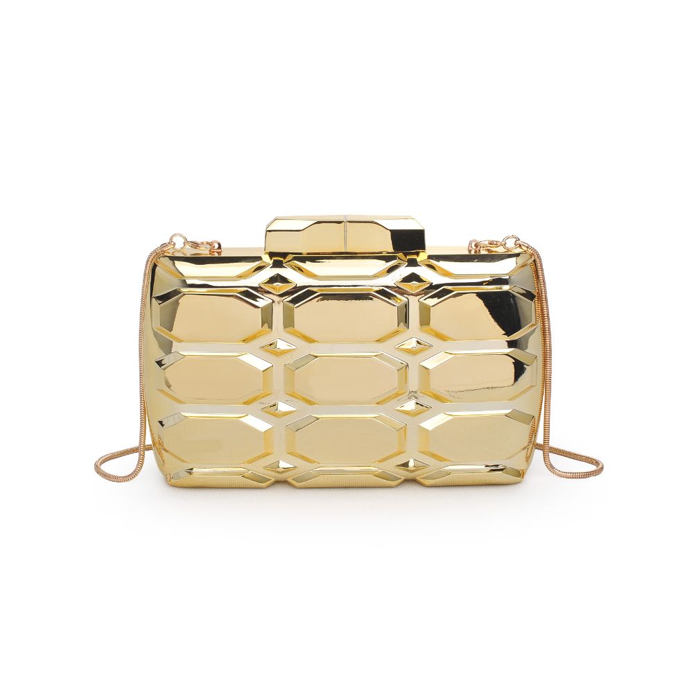 Product Image of Urban Expressions Rexha Evening Bag 840611171641 View 7 | Gold