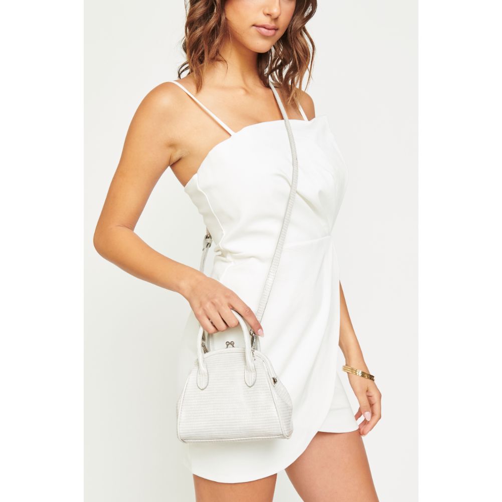 Woman wearing Grey Urban Expressions Elma Mini Bag 840611171399 View 1 | Grey
