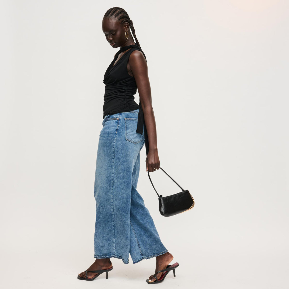 Woman wearing Black Urban Expressions Cooper Shoulder Bag 840504205743 View 4 | Black