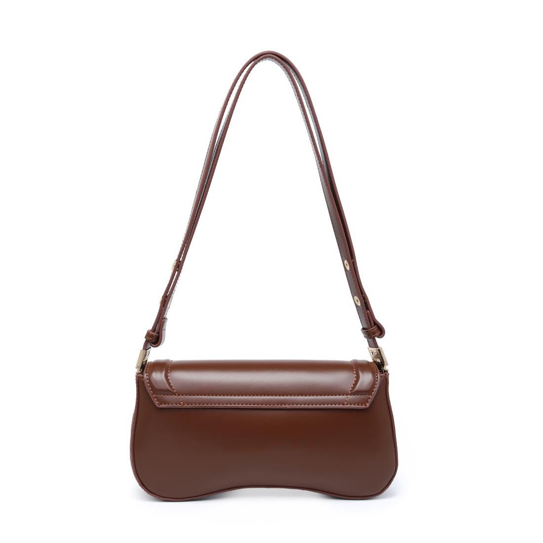 Woman wearing Chocolate Urban Expressions Max Shoulder Bag 840504208423 View 7 | Chocolate
