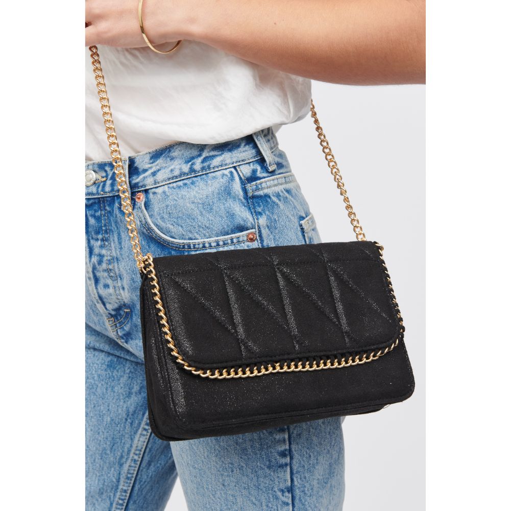 Woman wearing Black Urban Expressions Janet Crossbody 818209017107 View 1 | Black