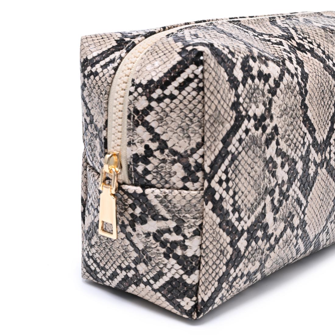 Urban Essentials Snake Charmer Cosmetic & Travel Organizer Pouch 840504210051 View 8 | Natural