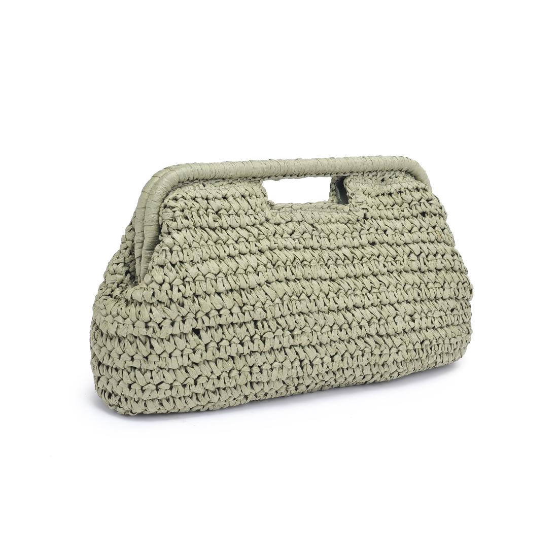 Woman wearing Sage Urban Expressions Lani Clutch 840611151636 View 6 | Sage