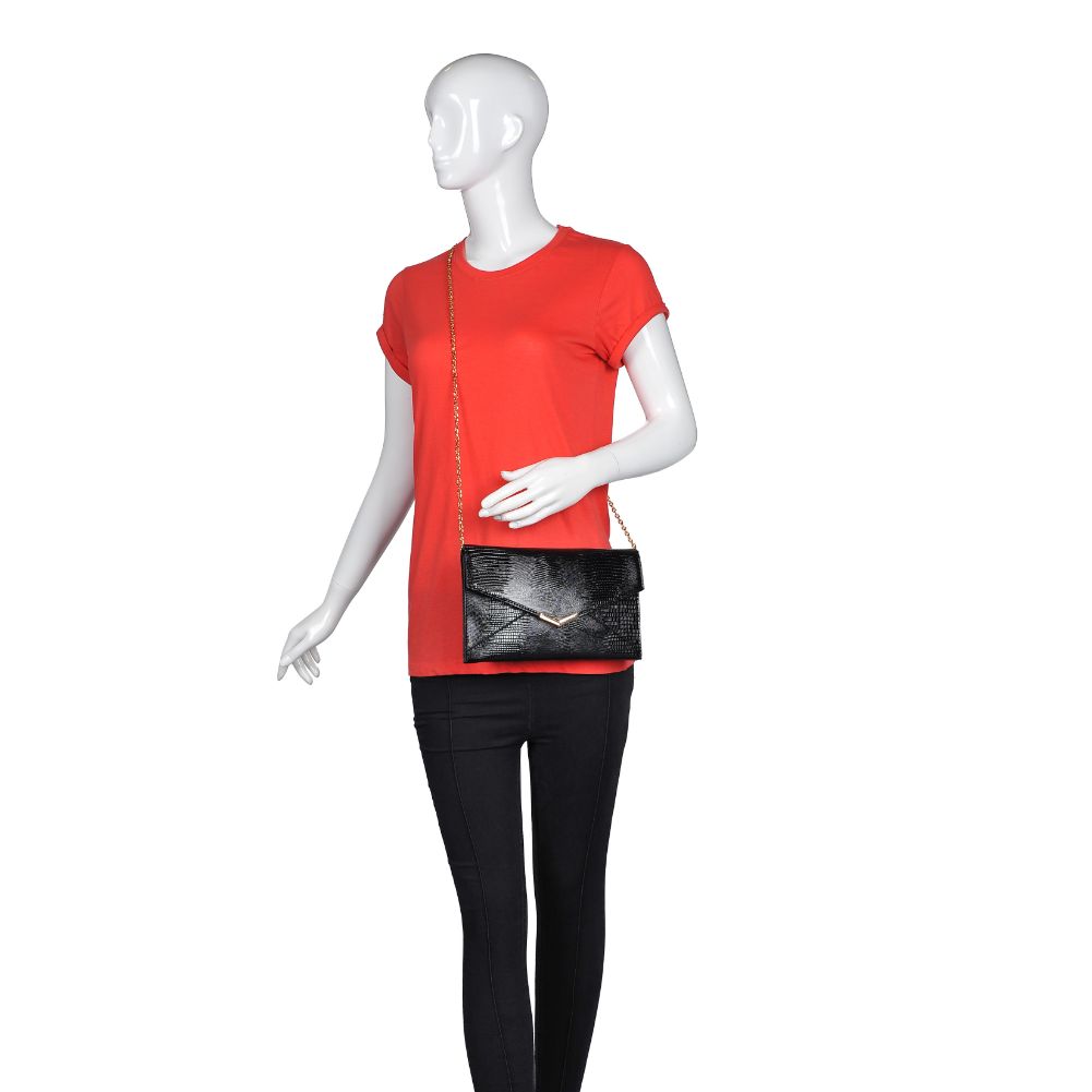 Product Image of Urban Expressions Isabelle Lizard Clutch NA-840611164162 View 5 | Black