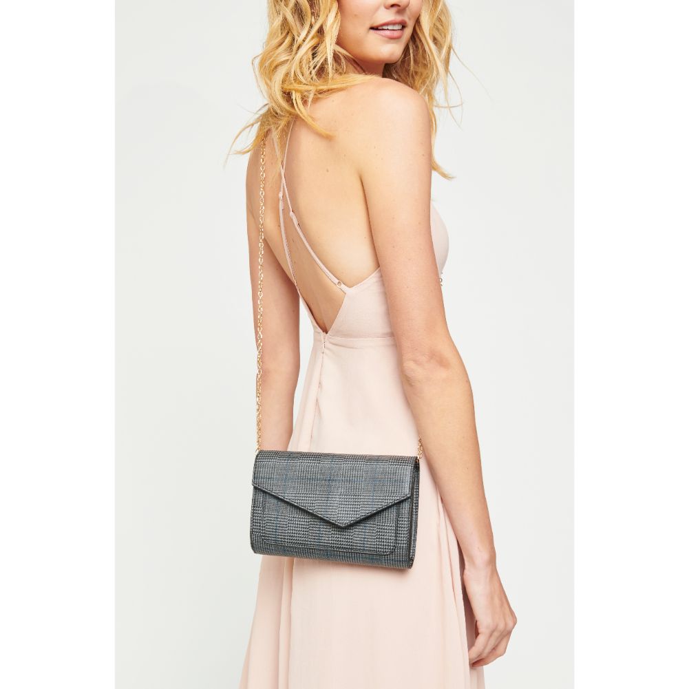 Woman wearing Grey Urban Expressions Xavier Clutch NA-840611156624 View 1 | Grey