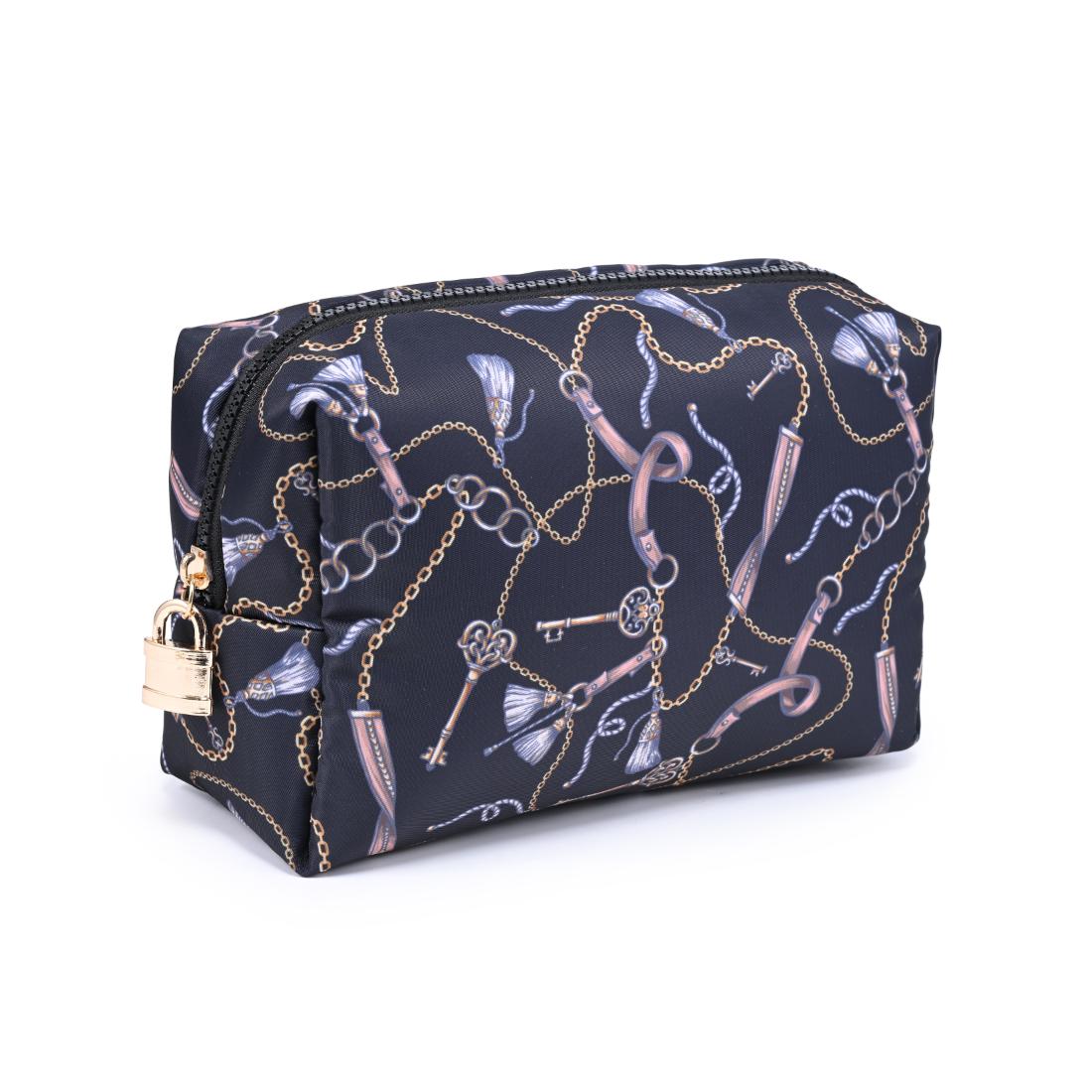 Urban Essentials Lock & Luxe Cosmetic & Travel Organizer Pouch 840504210105 View 6 | Black