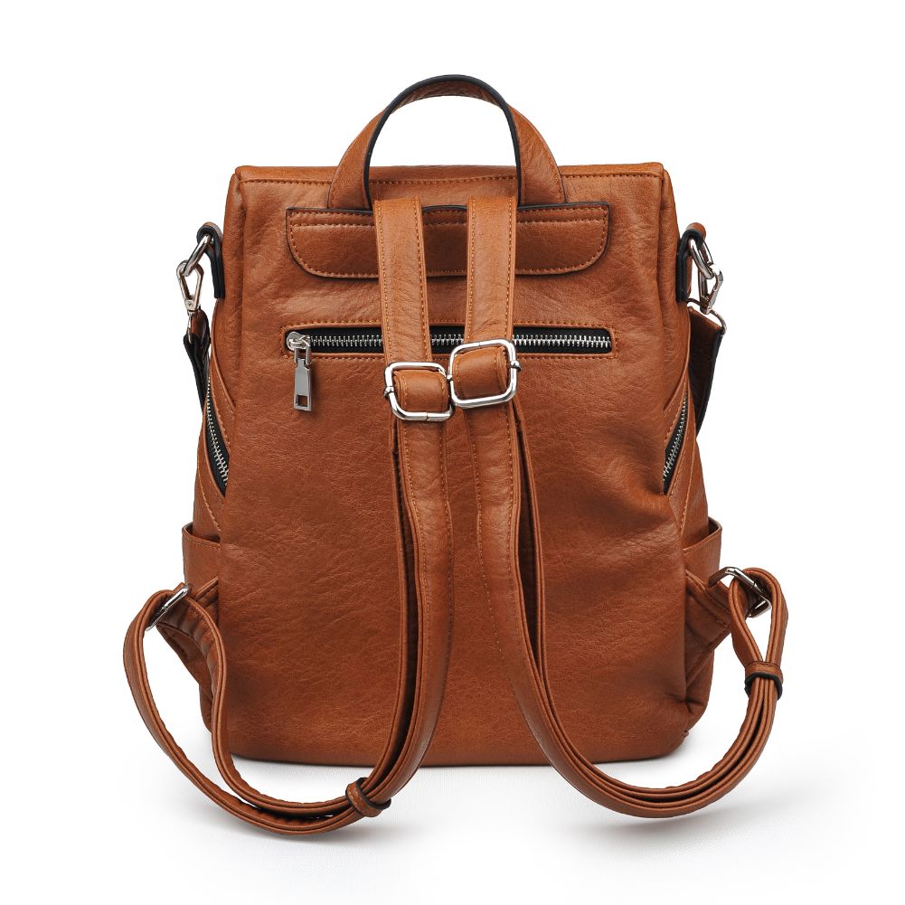 Product Image of Urban Expressions Juliette Textured Backpack NA-840611164698 View 3 | Tan