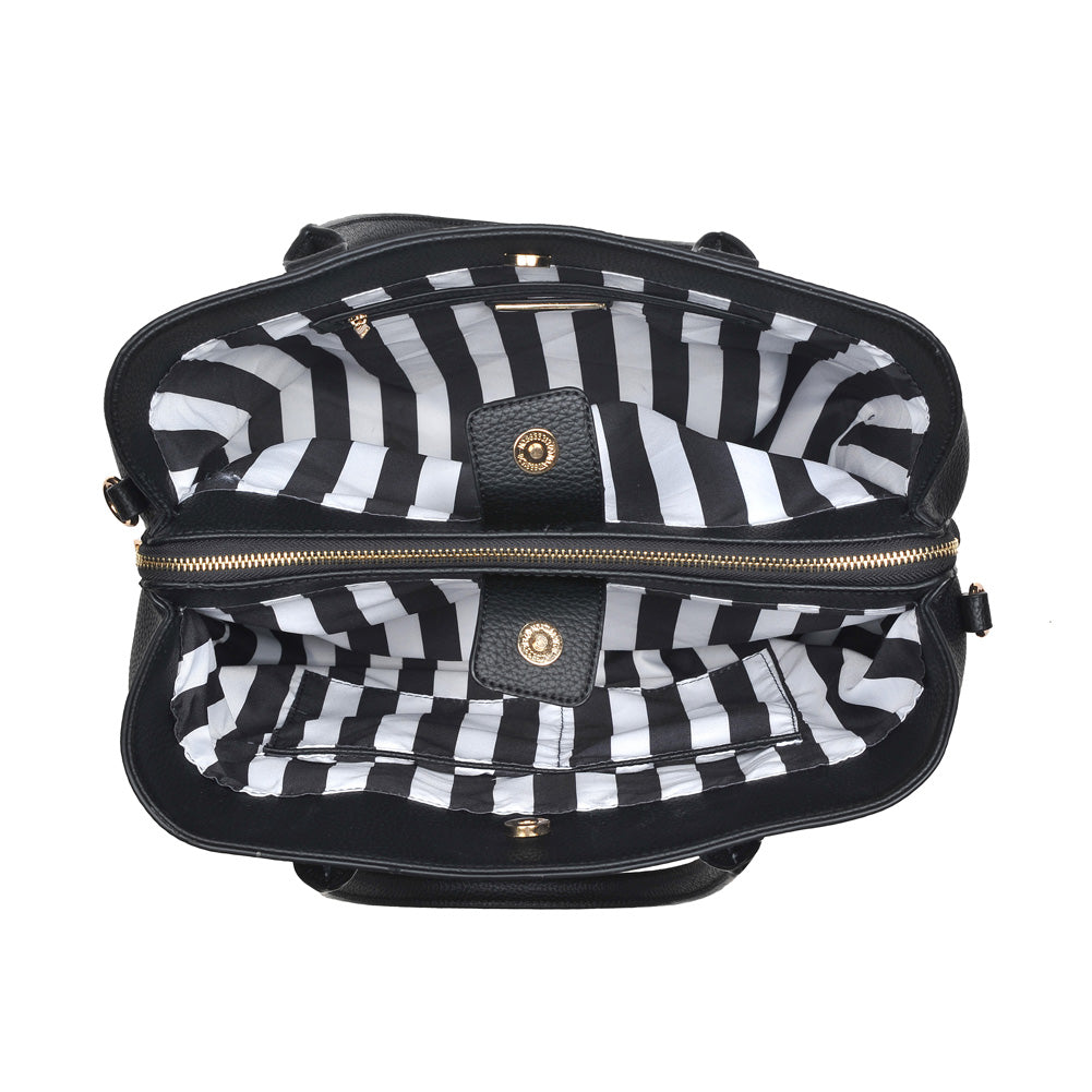 Product Image of Urban Expressions Leighton Satchel NA-840611151070 View 4 | Black