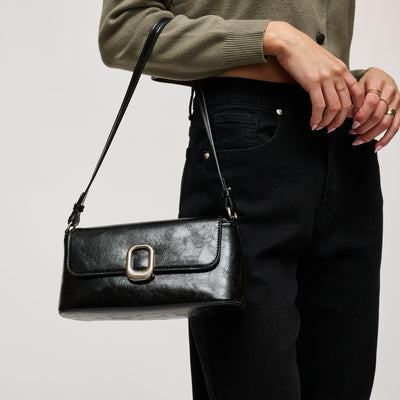 Woman wearing Black Urban Expressions Larek Crossbody 840504212321 View 1 | Black