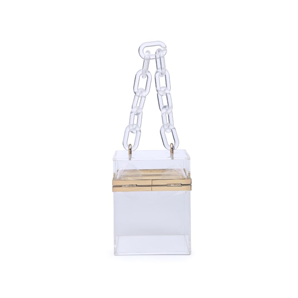 Product Image of Urban Expressions Cardi Evening Bag 840611167835 View 3 | Clear