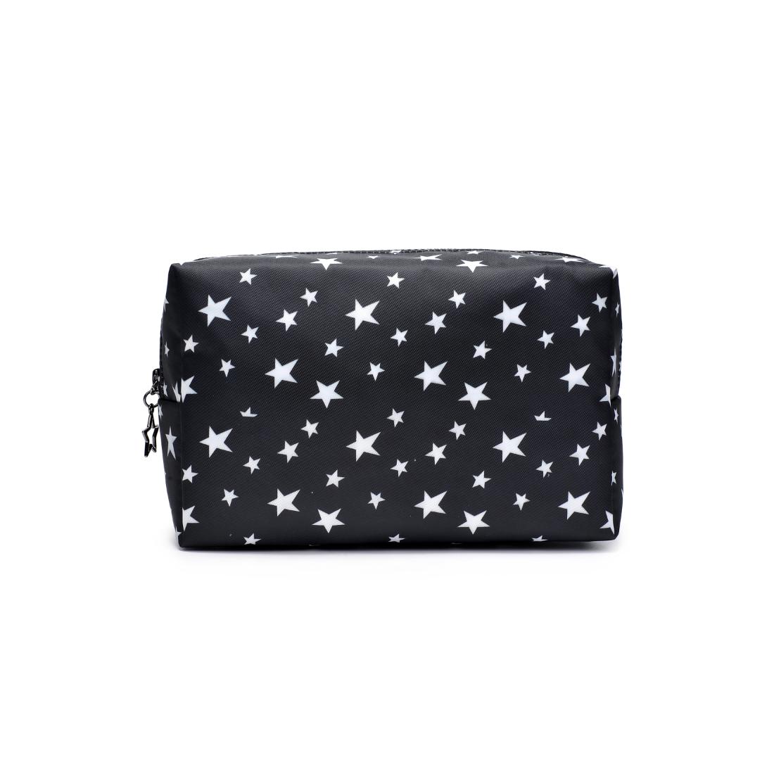 Urban Essentials Starlite Cosmetic & Travel Organizer Pouch 840611196958 View 5 | Black White