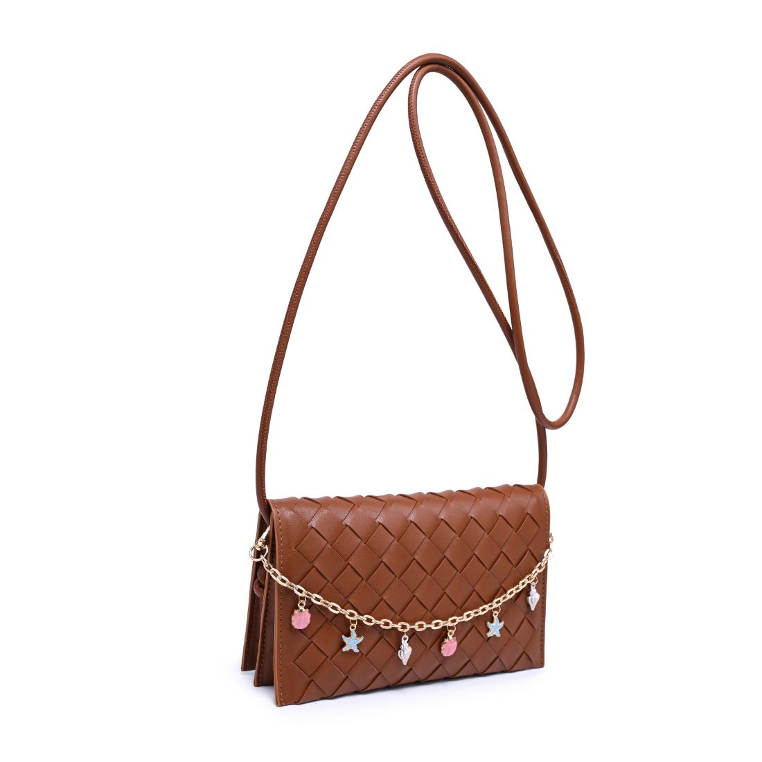 Woman wearing Chocolate Urban Expressions Aubrey Crossbody 840504205651 View 6 | Chocolate