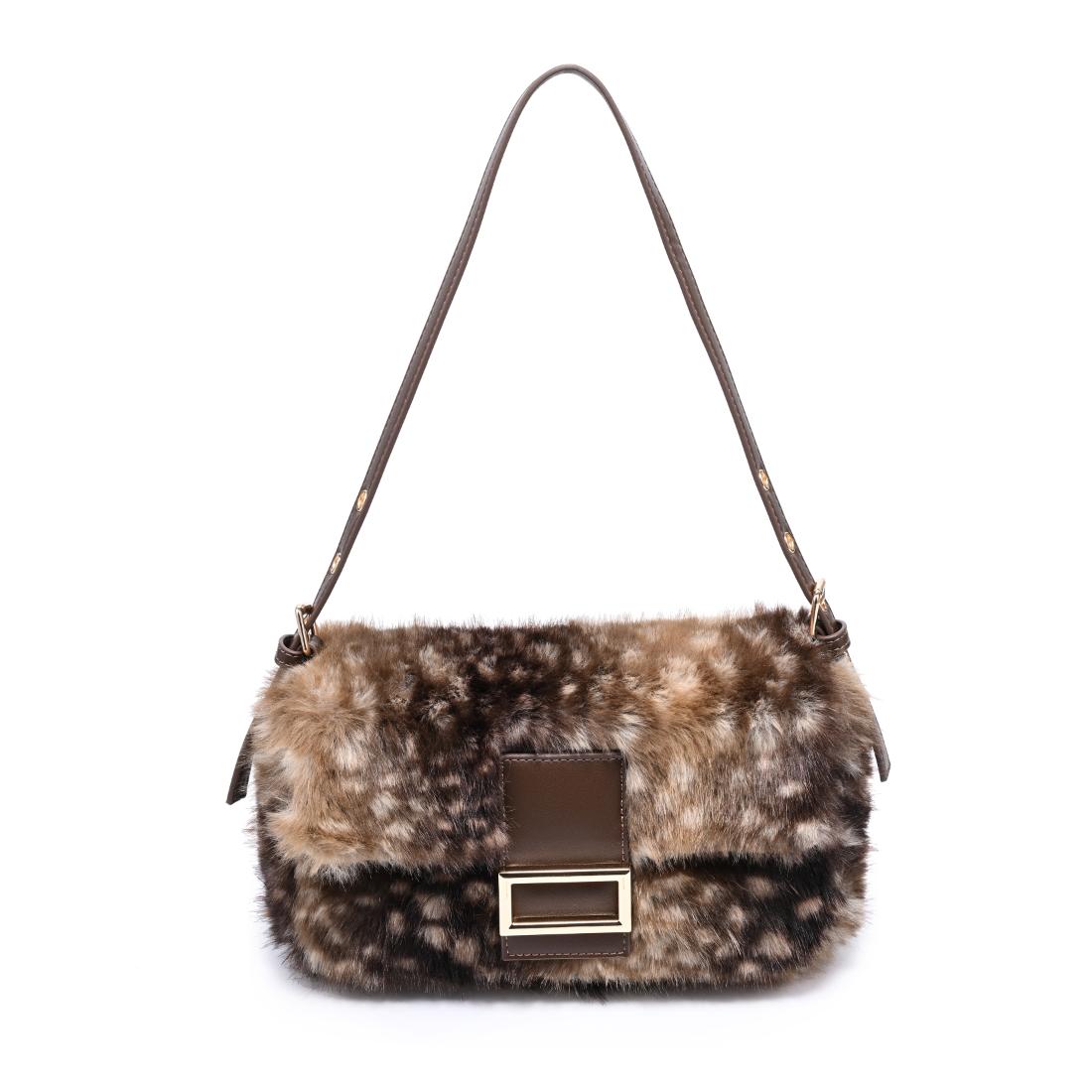 Urban Expressions Beverly - Faux Fur Crossbody 840504212444 View 5 | Fawn Brown