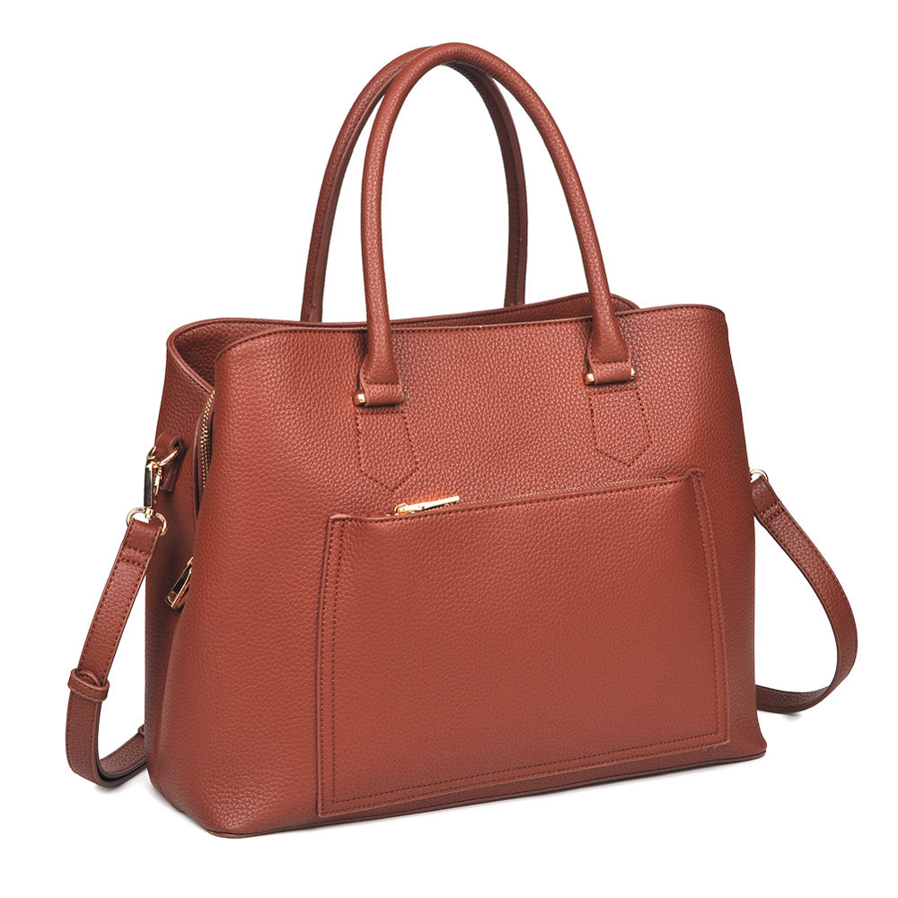 Product Image of Urban Expressions Leighton Satchel NA-840611151100 View 2 | Cognac