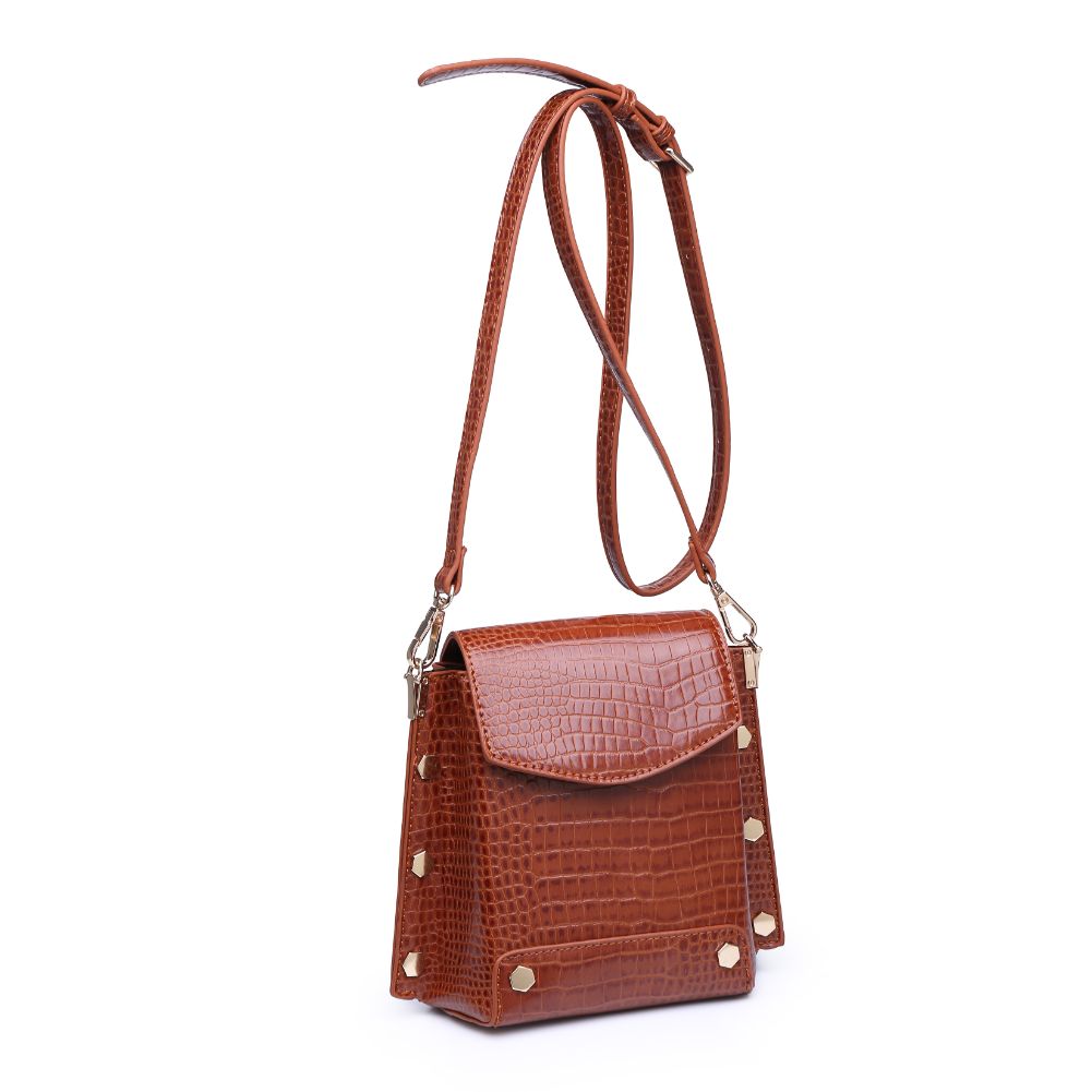 Product Image of Urban Expressions Taylor Croc Crossbody 840611165572 View 2 | Cognac