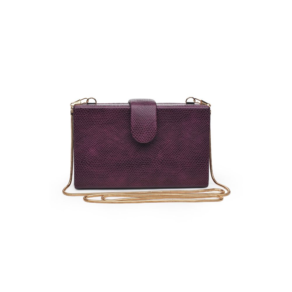 Product Image of Urban Expressions Bianca Lizard Clutch 840611165053 View 1 | Purple