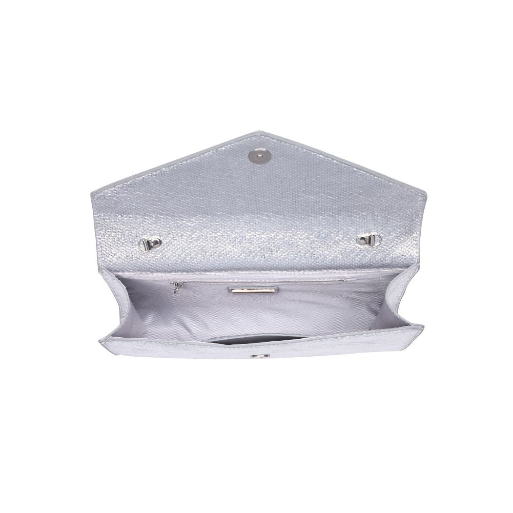Product Image of Urban Expressions Riva Clutch 840611114556 View 8 | Silver