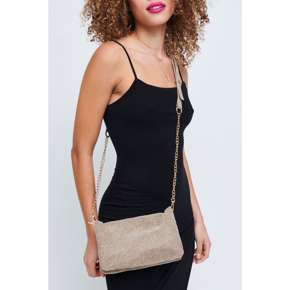 Woman wearing Natural Urban Expressions Jones Crossbody 840611180308 View 1 | Natural