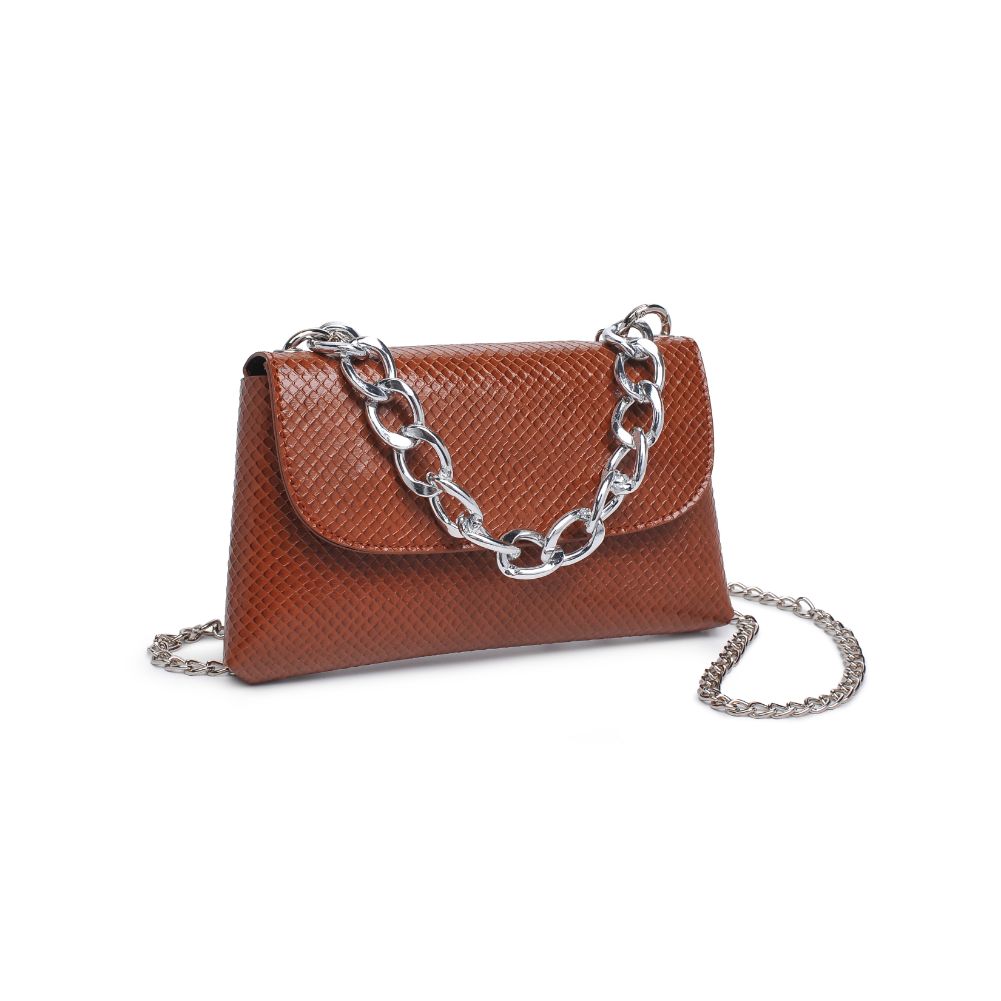 Woman wearing Tan Urban Expressions Teagan Crossbody 818209011594 View 6 | Tan
