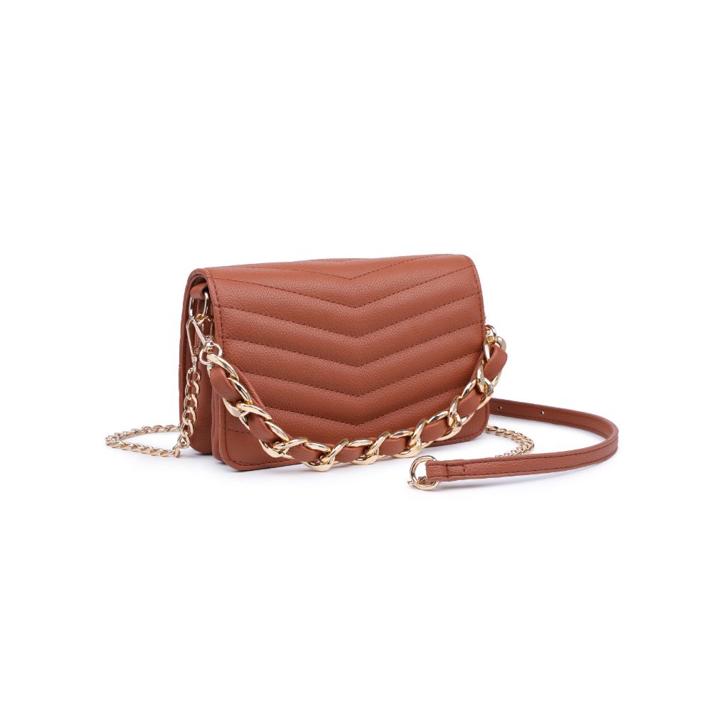Product Image of Urban Expressions Genny - Chevron Stitch Crossbody 818209011082 View 6 | Tan
