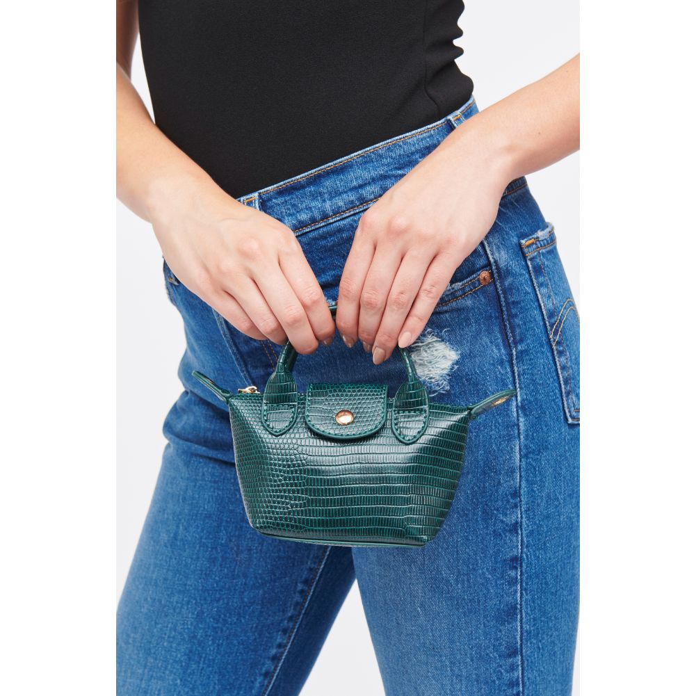 Woman wearing Hunter Green Urban Expressions Hayley Mini Bag 840611185709 View 1 | Hunter Green