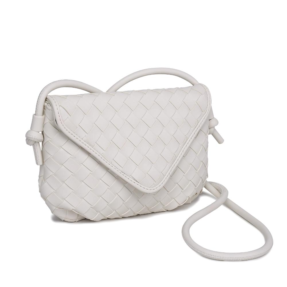 Woman wearing Oatmilk Urban Expressions Kylo Crossbody 840611124395 View 6 | Oatmilk