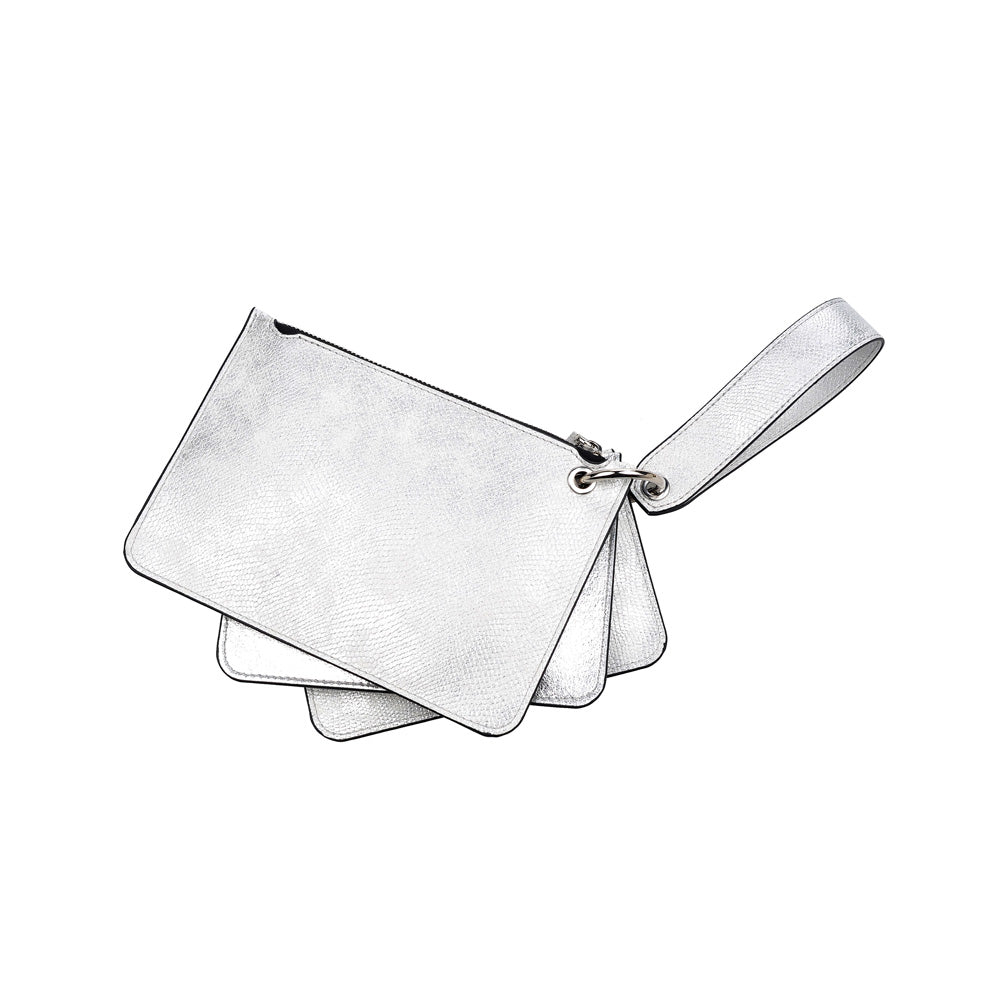 Product Image of Urban Expressions Nina Wristlet NA-840611148070 View 3 | Silver