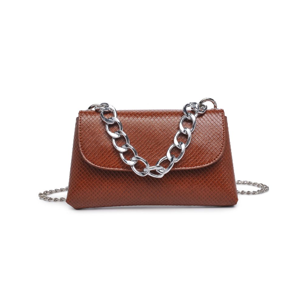 Woman wearing Tan Urban Expressions Teagan Crossbody 818209011594 View 5 | Tan
