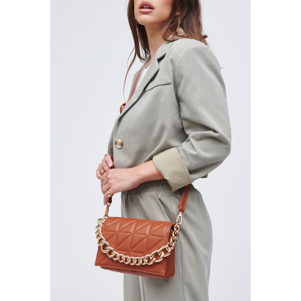 Woman wearing Whisky Urban Expressions Alani Crossbody 818209011440 View 1 | Whisky