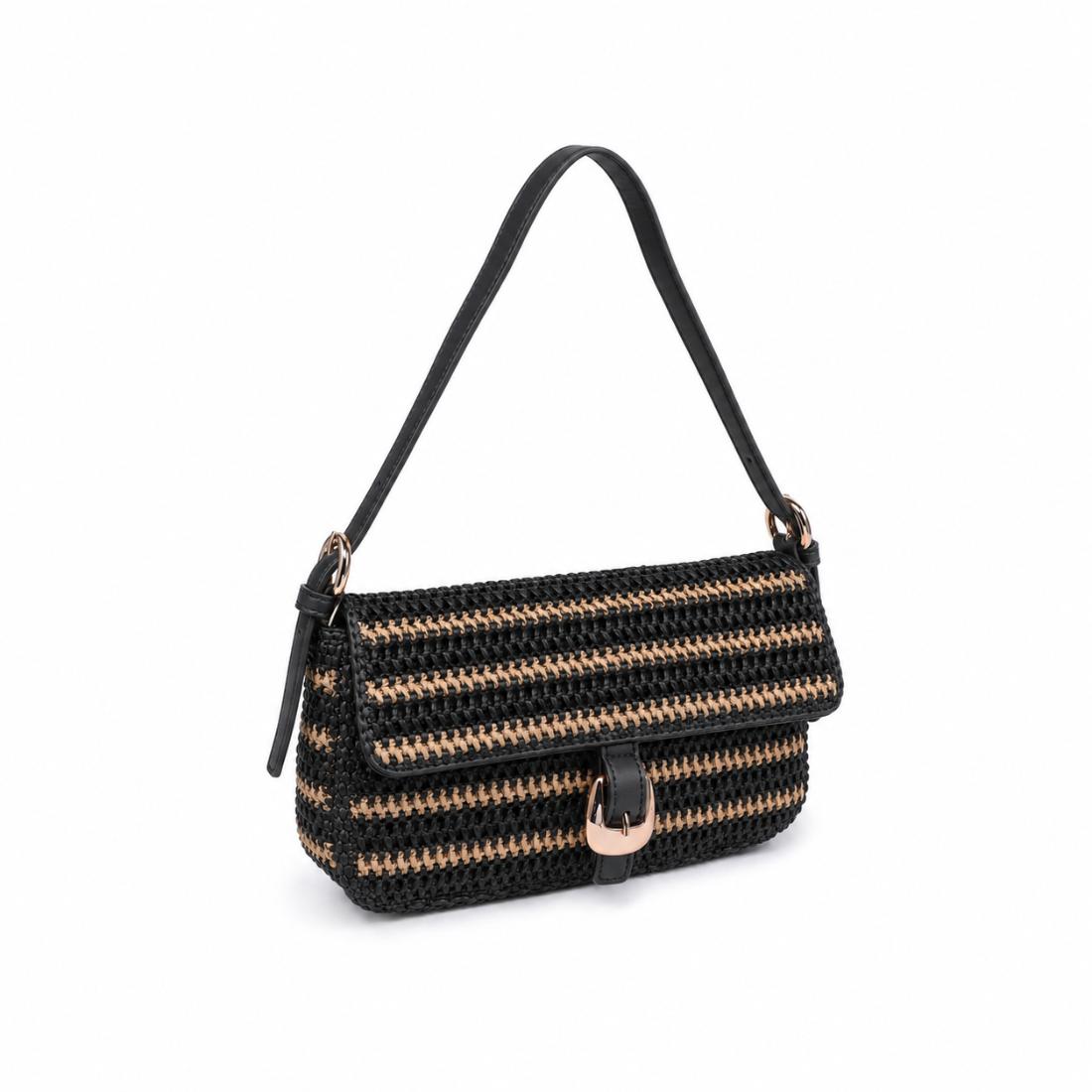Urban Expressions Gloria - Artisan Stripe Crossbody 840504216183 View 1 | Natural Black