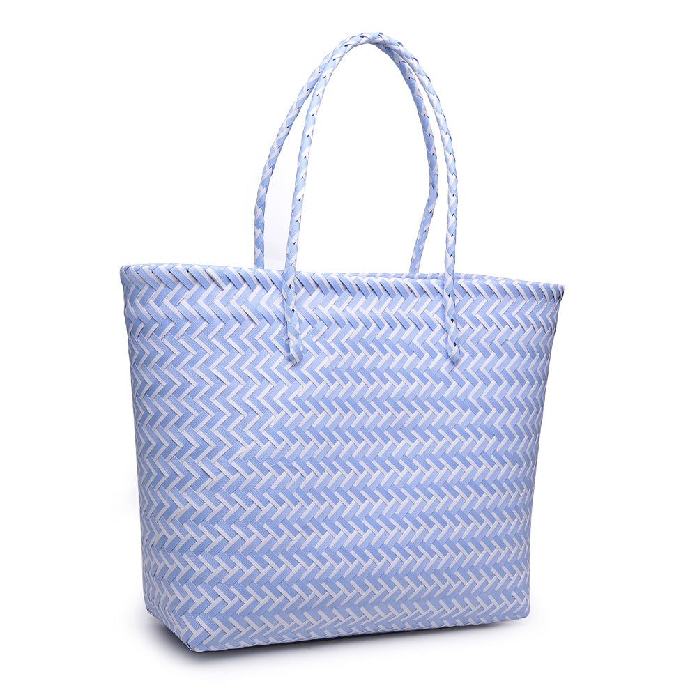 Product Image of Urban Expressions Palomas Tote NA-840611162151 View 2 | Blue White