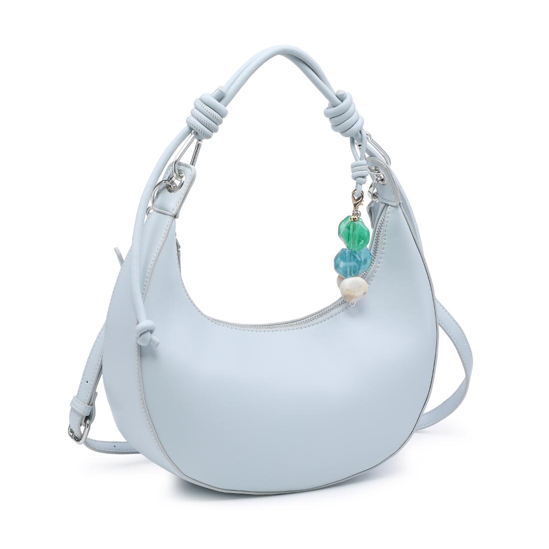 Woman wearing Blue Urban Expressions Emilia Hobo 840504206450 View 6 | Blue