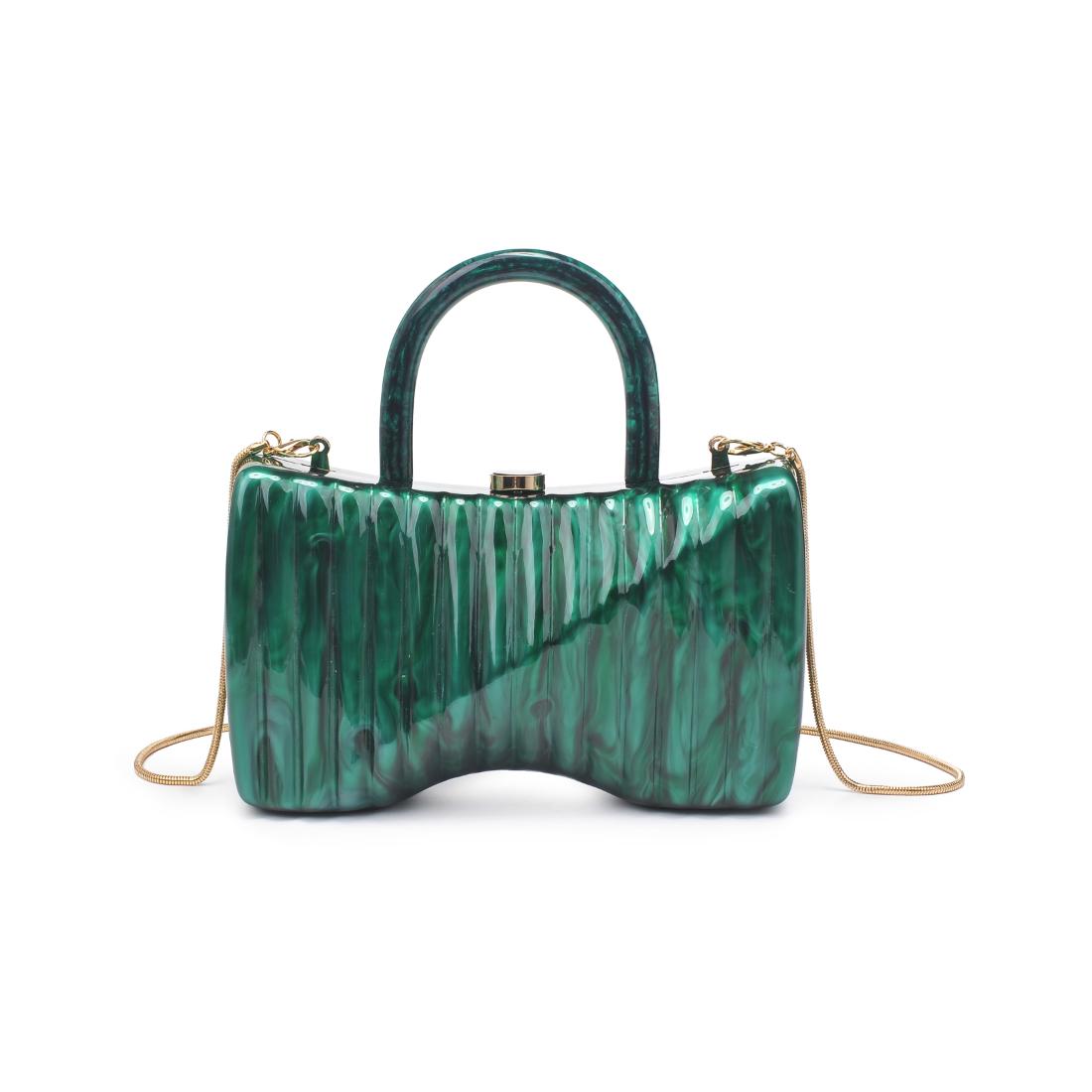 Woman wearing Emerald Urban Expressions Julie Evening Bag 840611198693 View 5 | Emerald