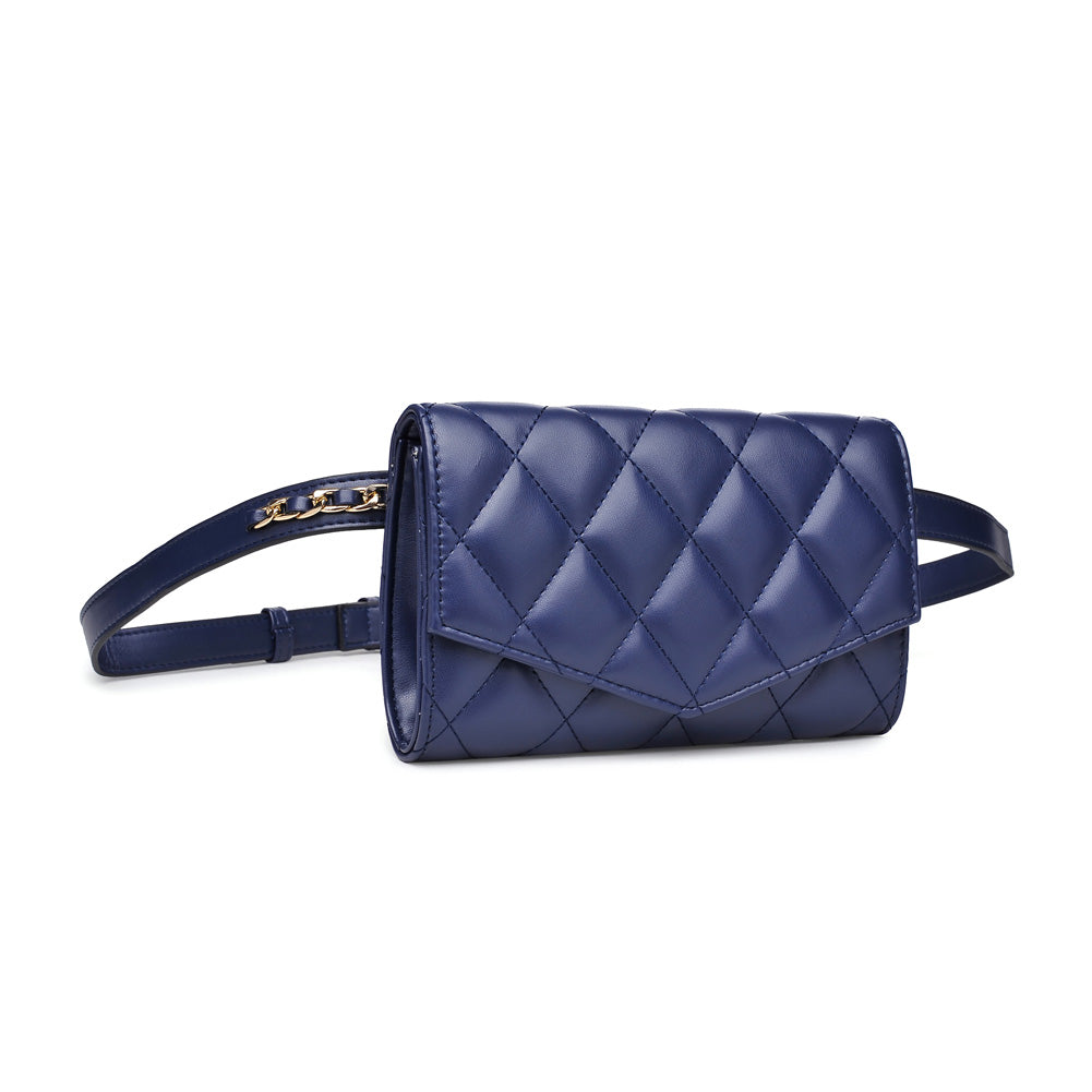Woman wearing Navy Urban Expressions Rhythm Belt Bag NA-840611154378 View 6 | Navy