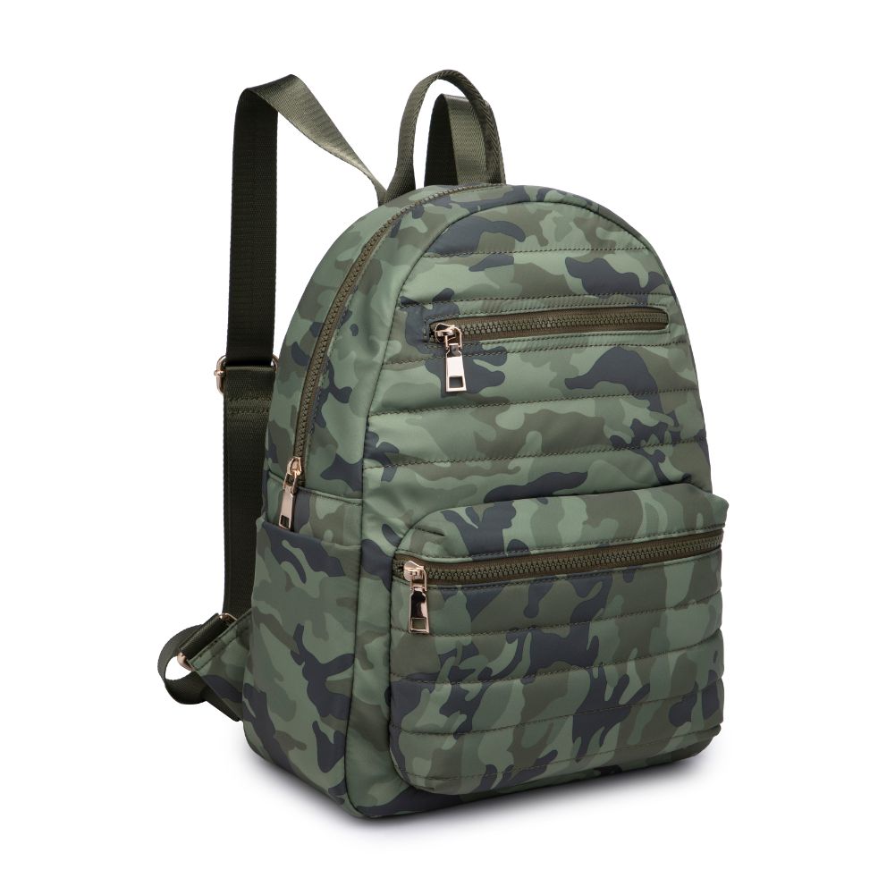 Product Image of Urban Expressions Aiden Backpack 840611180735 View 6 | Green Camo