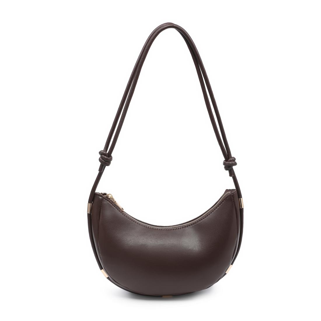 Woman wearing Espresso Urban Expressions Murphy Crossbody 840504208164 View 5 | Espresso