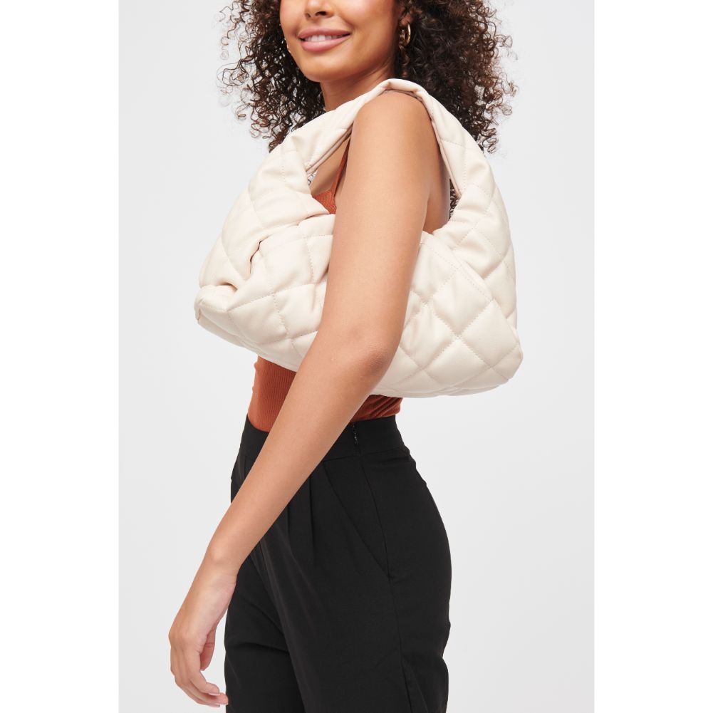 Woman wearing Ivory Urban Expressions Renee Hobo 840611182517 View 2 | Ivory