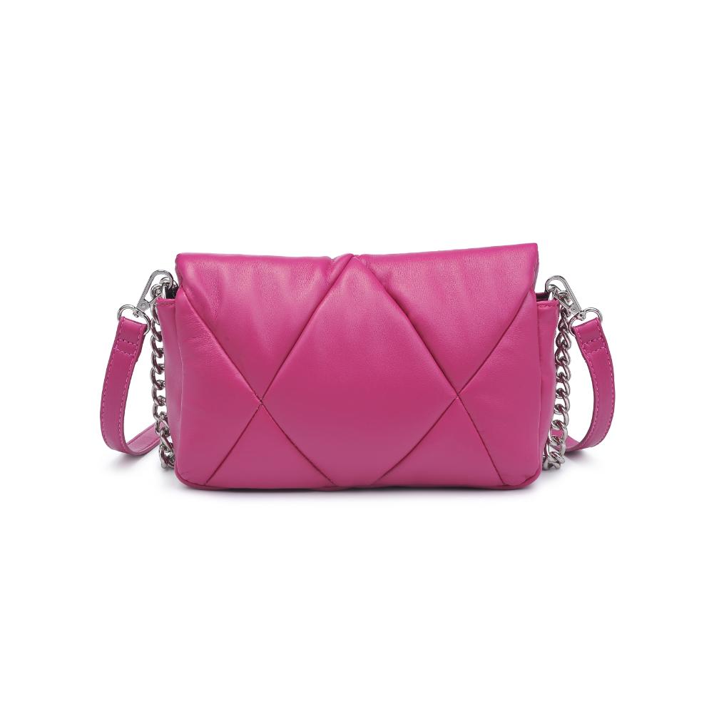 Woman wearing Fuchsia Urban Expressions Anderson Crossbody 840611121752 View 7 | Fuchsia