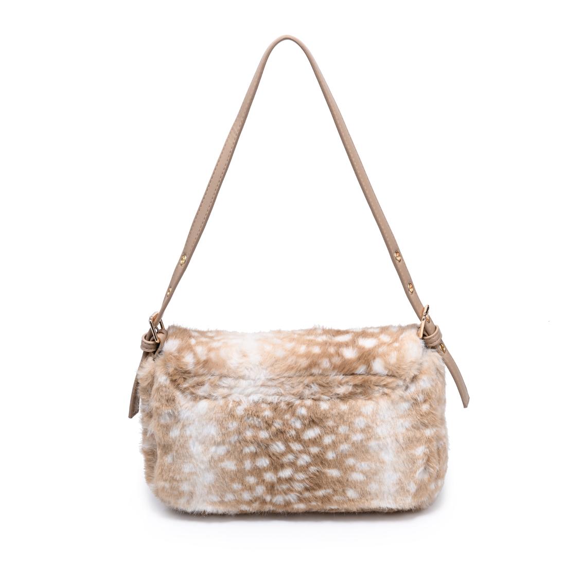 Urban Expressions Beverly - Faux Fur Crossbody 840504212437 View 7 | Fawn Natural