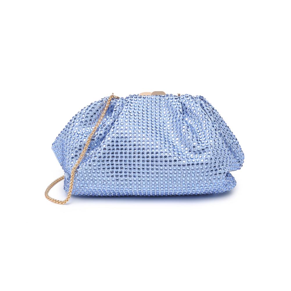 Woman wearing Sky Blue Urban Expressions Arielle Evening Bag 840611132758 View 5 | Sky Blue