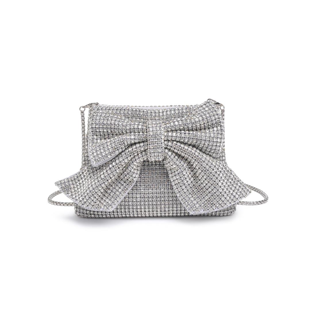 Product Image of Urban Expressions Gretchen Evening Bag 840611156389 View 5 | Silver