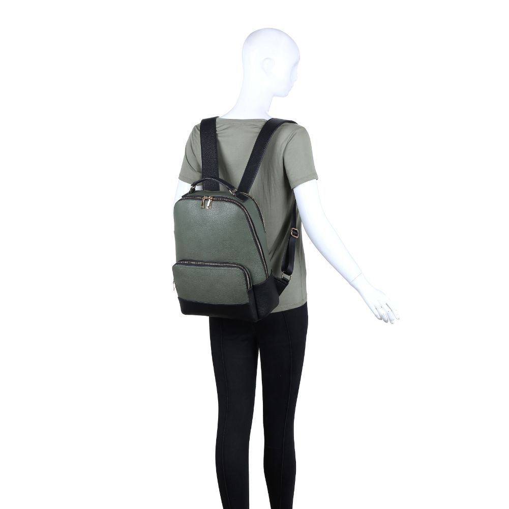 Product Image of Urban Expressions Ellison Backpack NA-840611163608 View 5 | Olive