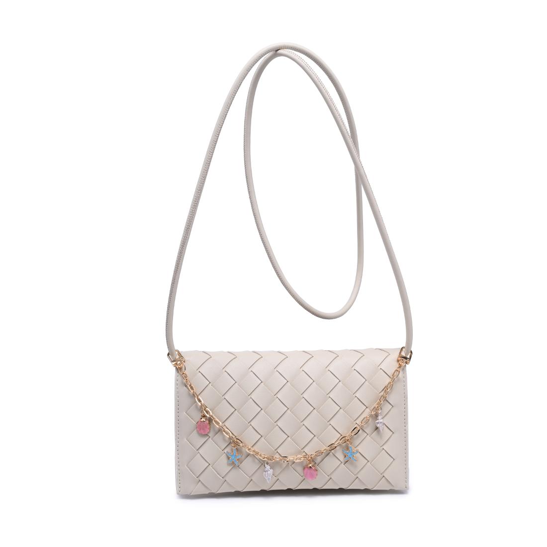 Woman wearing Oatmilk Urban Expressions Aubrey Crossbody 840504205620 View 5 | Oatmilk
