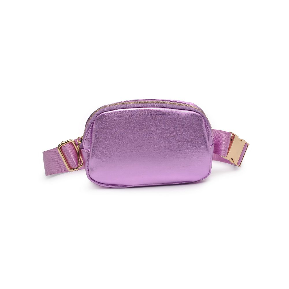 Woman wearing Light Pink Urban Expressions Santi Belt Bag 840611190420 View 5 | Light Pink