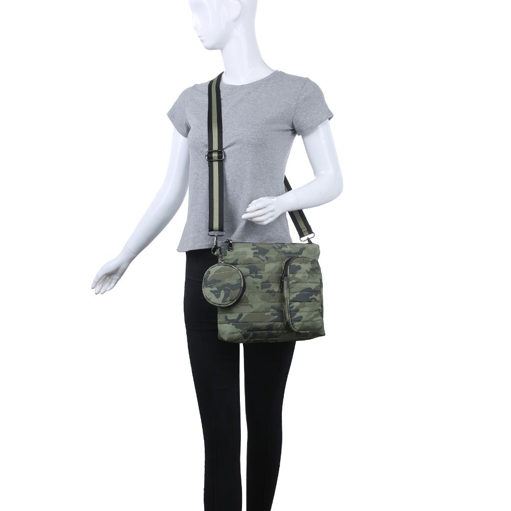 Product Image of Urban Expressions Arlo Crossbody 840611180681 View 5 | Green Camo