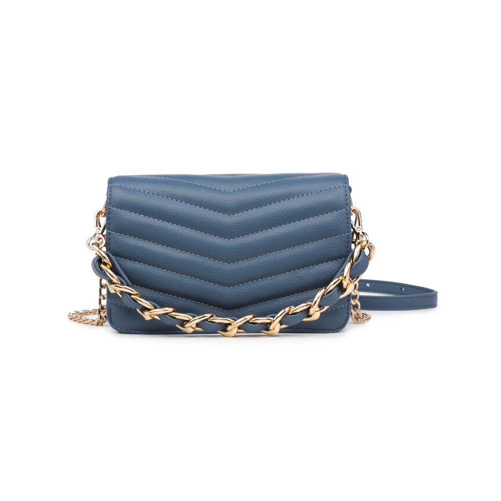 Product Image of Urban Expressions Genny - Chevron Stitch Crossbody 818209011112 View 5 | Denim