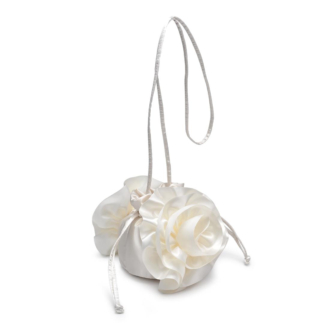 Product Image of Urban Expressions Fleur Luxe Evening Bag 840611149800 View 6 | Ivory