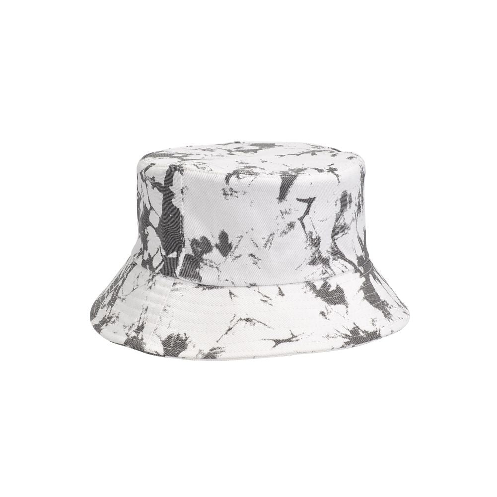 Product Image of Urban Expressions Tie Dye Bucket Hat Bucket Hat 840611182203 View 6 | White Grey