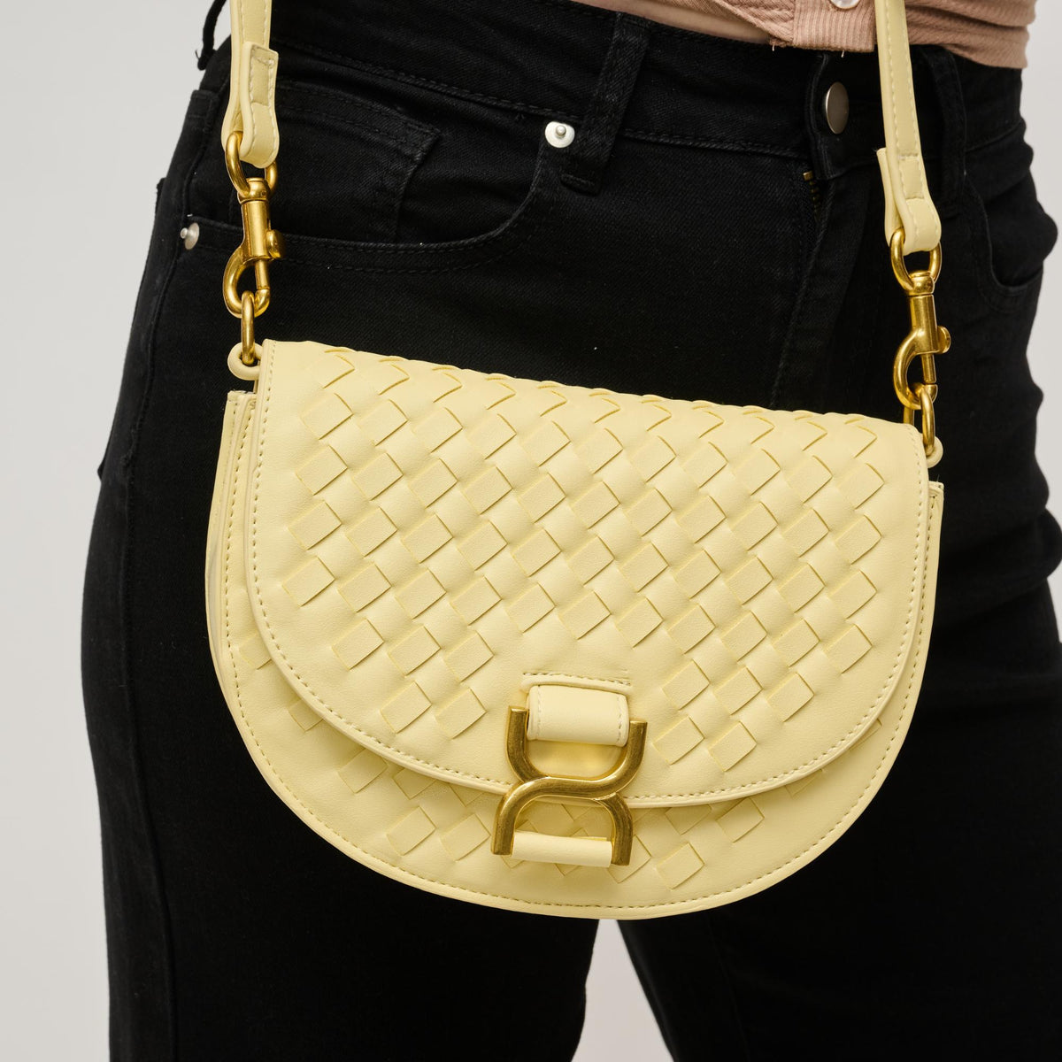 Woman wearing Butter Urban Expressions Alise Crossbody 840611143396 View 4 | Butter