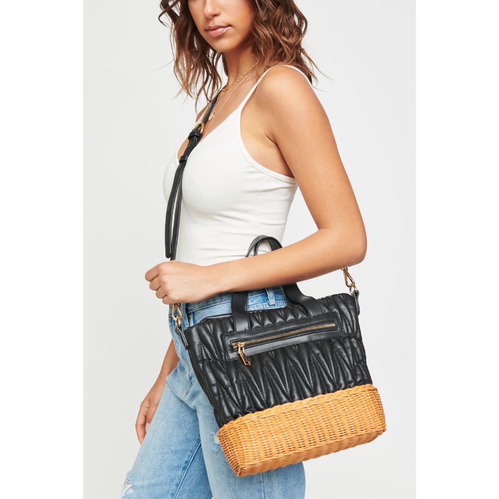 Woman wearing Black Urban Expressions Esperanza Tote NA-840611158734 View 3 | Black